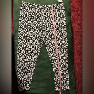 Black and White Mickey Mouse Leggings